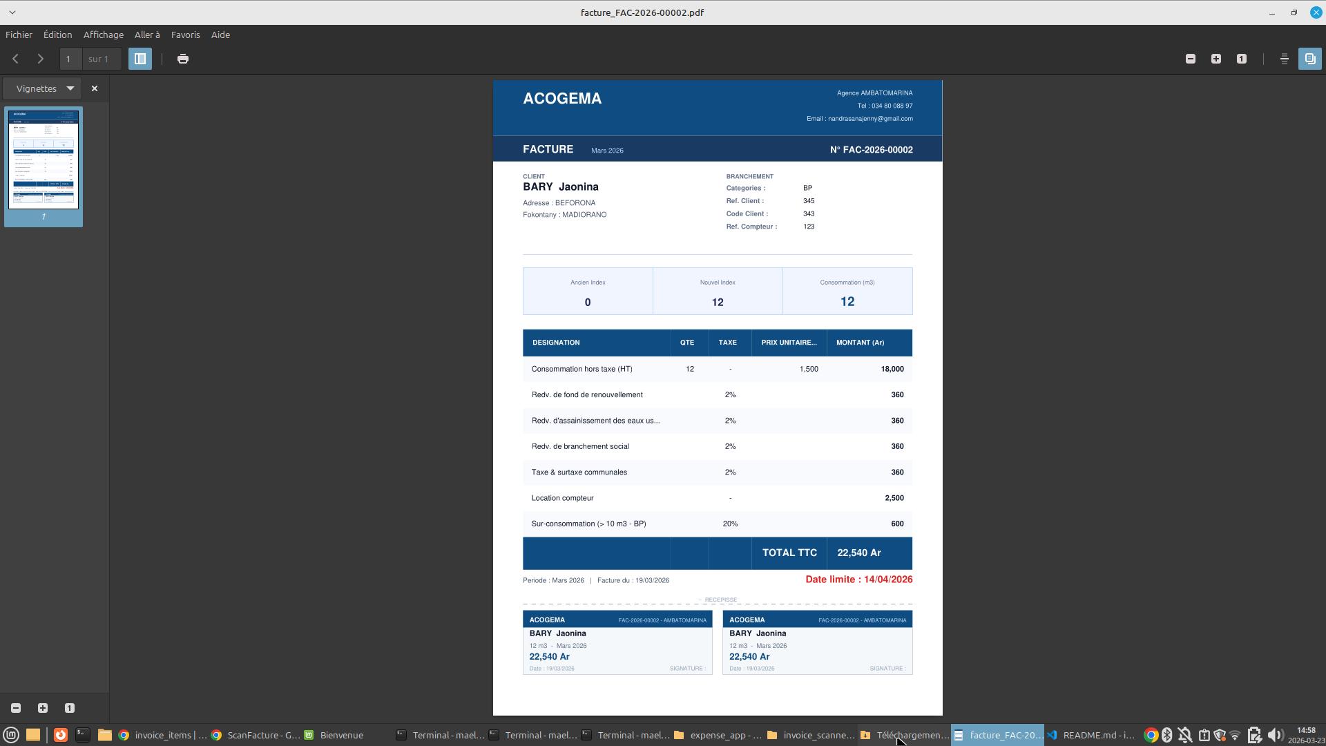 Gestion de l'Eau — Facturation & Compteurs - 8