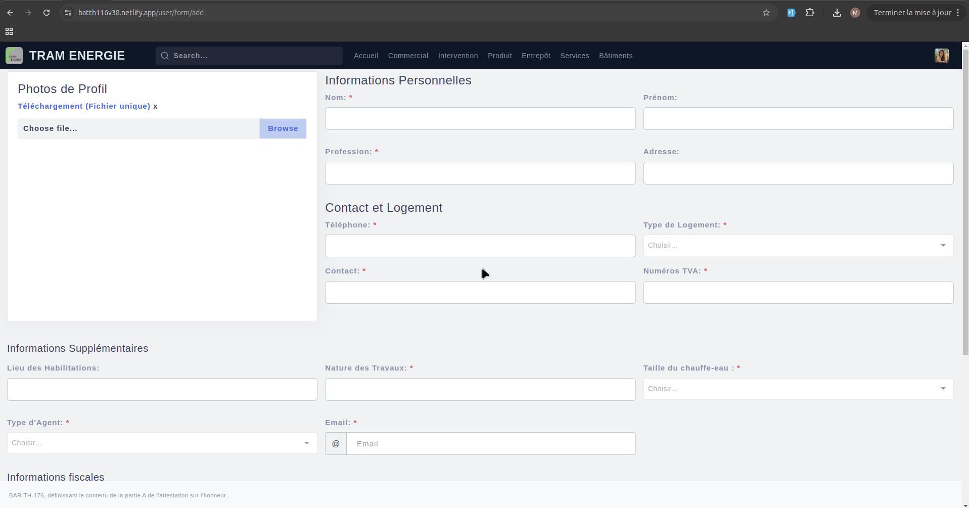 Application Gestion Eau & Chauffage - 2