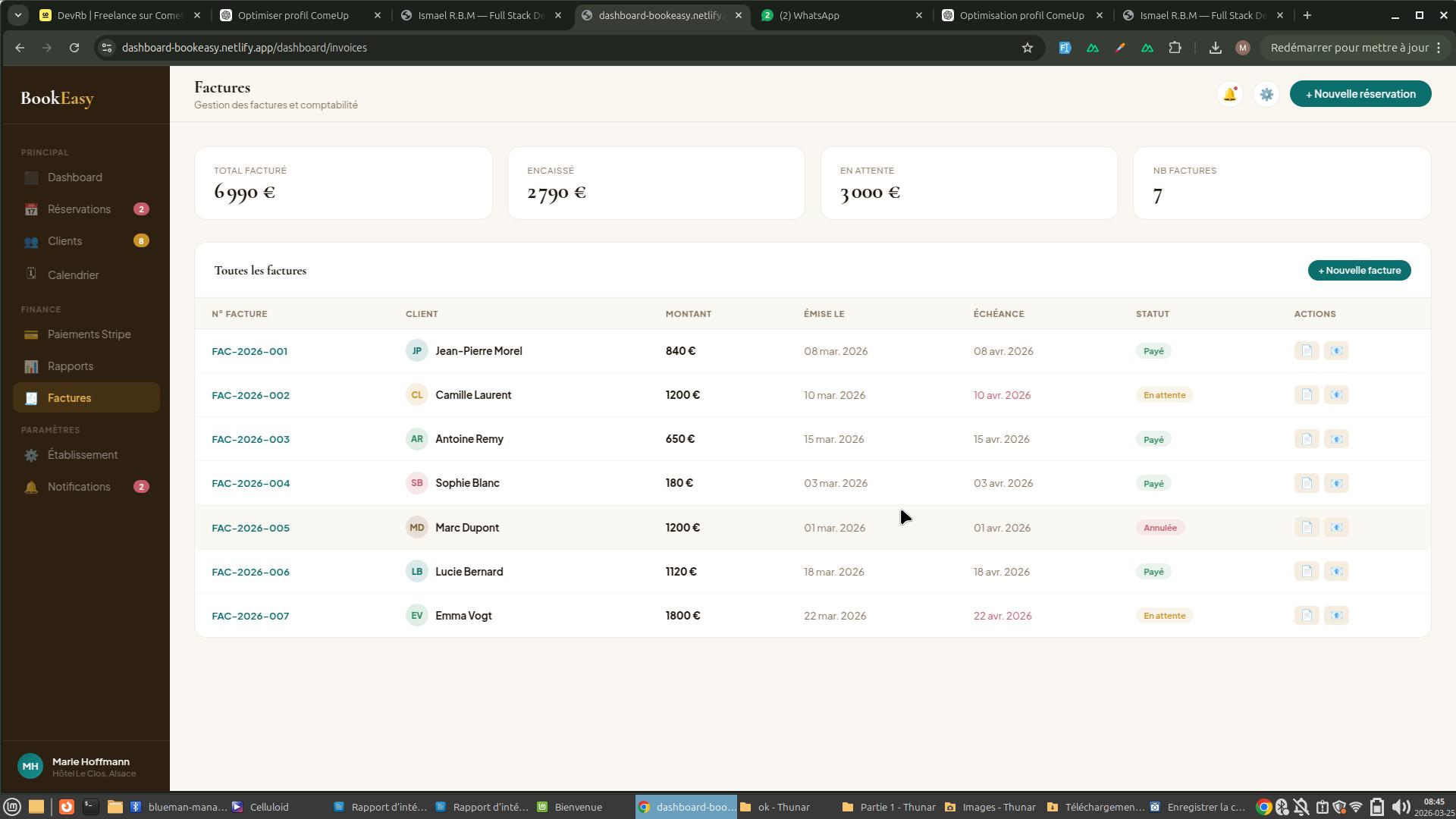 BookEasy — Plateforme de Réservation - 8